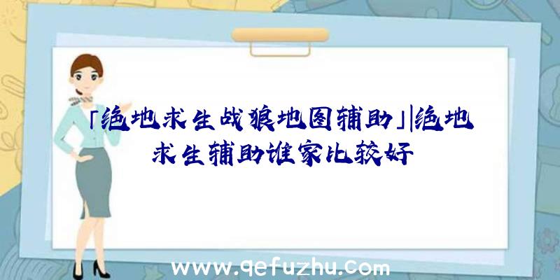 「绝地求生战狼地图辅助」|绝地求生辅助谁家比较好